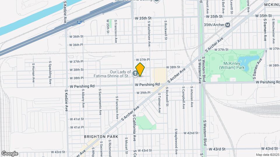 2737 W 38th Pl Map and Location Details