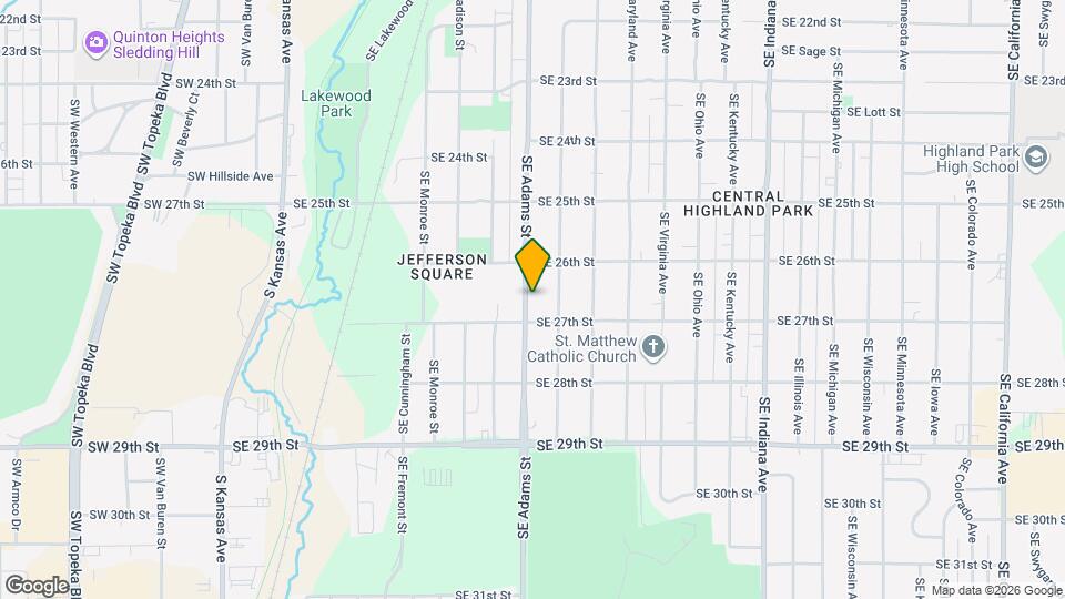 2632 SE Adams St Map and Location Details