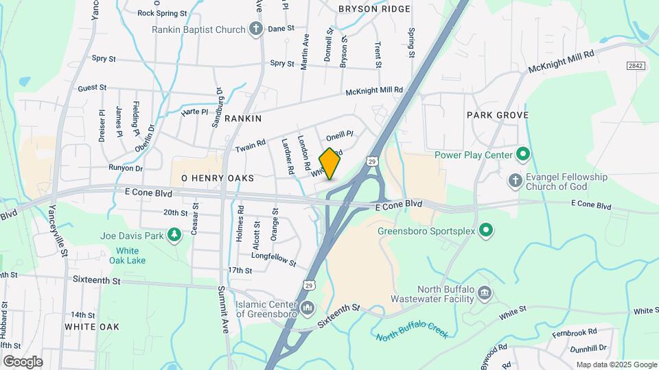 1727 E Cone Blvd Map and Location Details