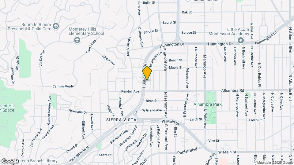 1125 Huntington Dr Map and Location Details
