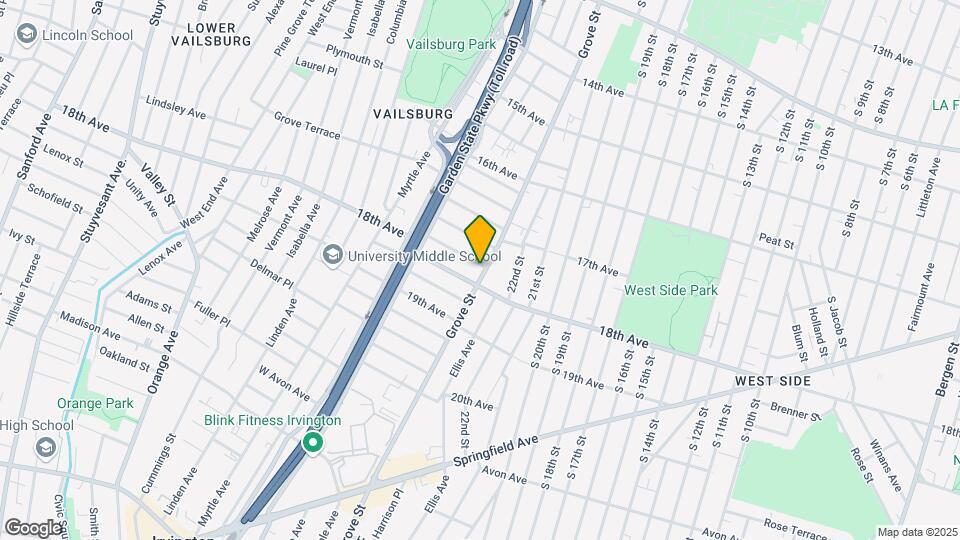 653 Grove St Map and Location Details