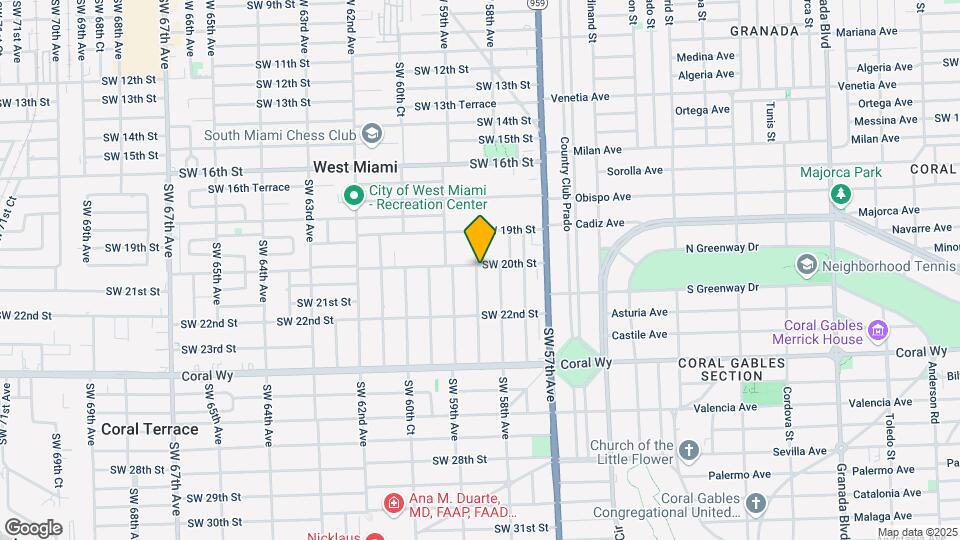 2001 SW 58th Ct Map and Location Details