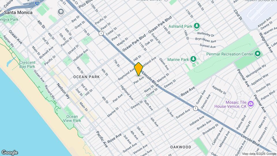 733 Pier Ave Mapa y Detalles de la Ubicación