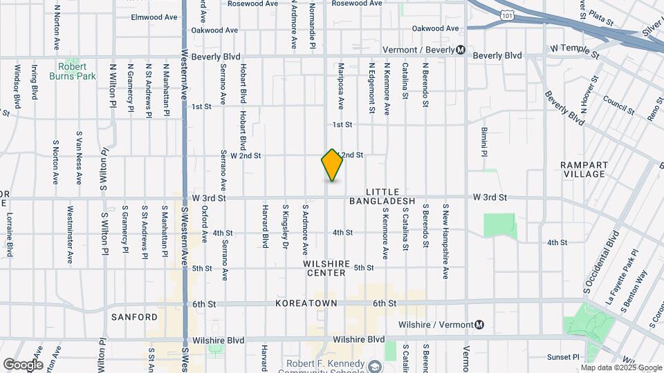 254 S. Normandie Ave. Map and Location Details