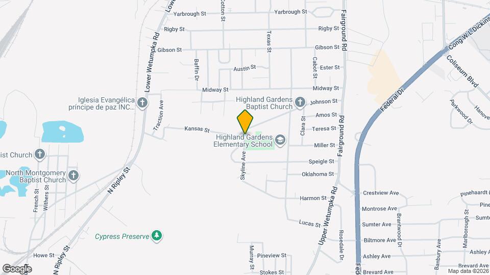 2720 Skyline Ave Map and Location Details