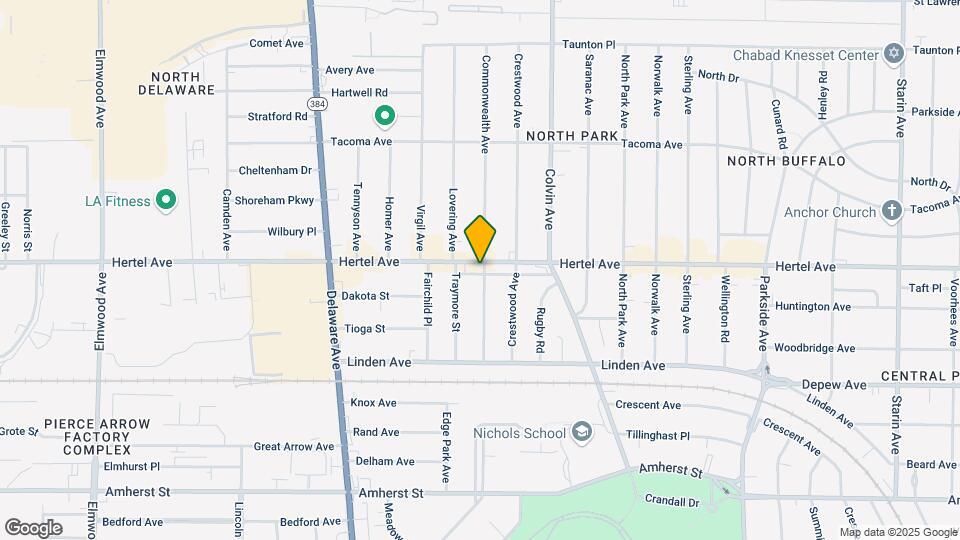 1251 Hertel Ave Map and Location Details