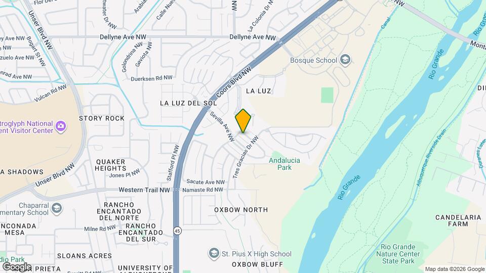 5124 San Adan Ave NW Map and Location Details