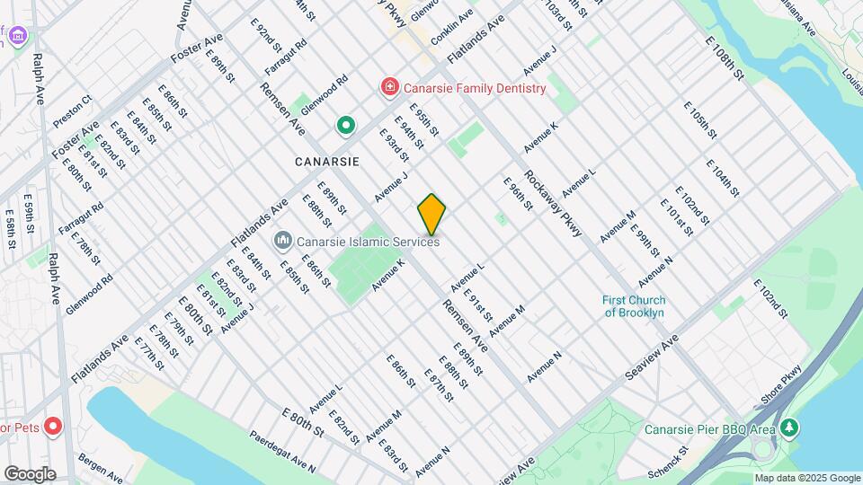 1339 E 91st St Map and Location Details