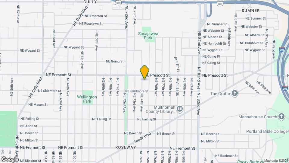 4416 NE 74th Ave Map and Location Details