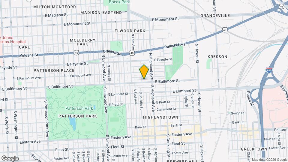 3304 E Baltimore St Map and Location Details