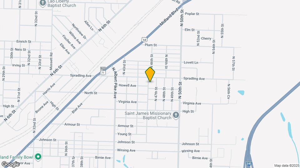 3612 N 46th St Map and Location Details