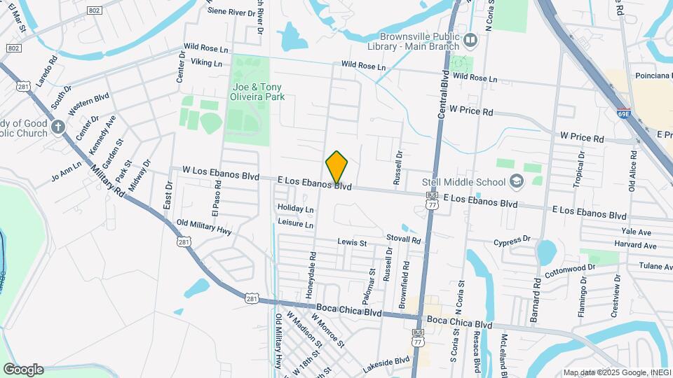 244 E Los Ebanos Blvd Map and Location Details