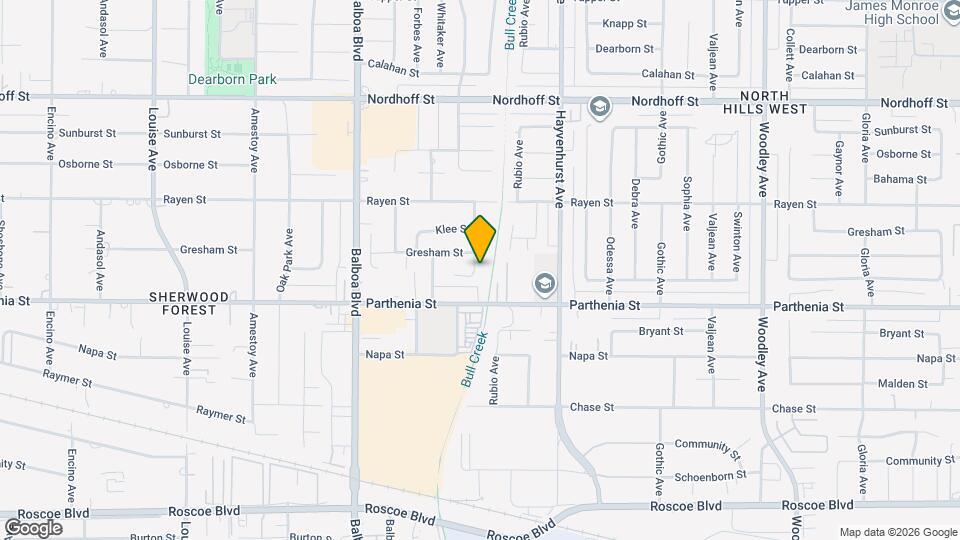 8744 Ruffner Ave Map and Location Details