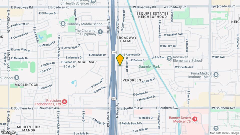 2806 S Cottonwood Dr Map and Location Details