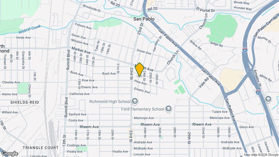 1524 Hayes St Map and Location Details