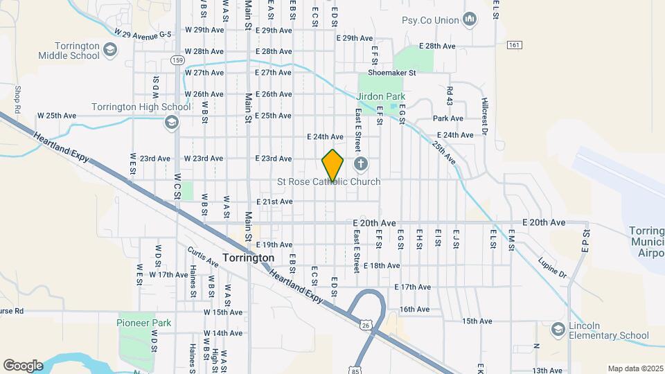 2134 E D St Map and Location Details
