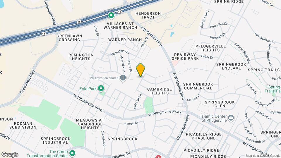 17710 Limpia Creek Dr Map and Location Details