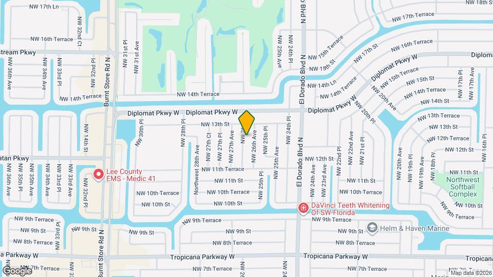 1225 NW 26th Pl Map and Location Details