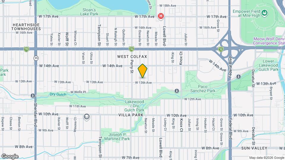 1316 Osceola St Map and Location Details