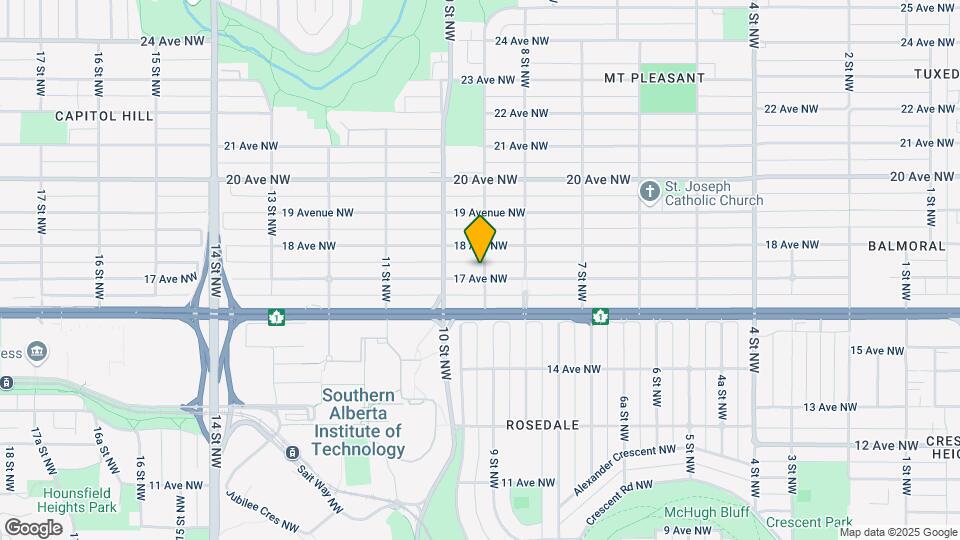 1004 17 Av NW Map and Location Details