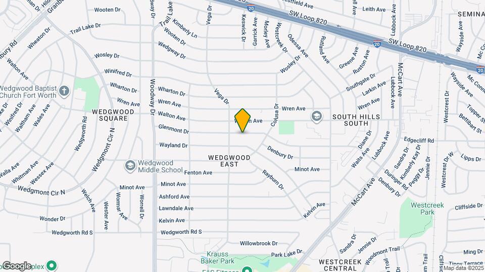 3609 Glenmont Dr Map and Location Details