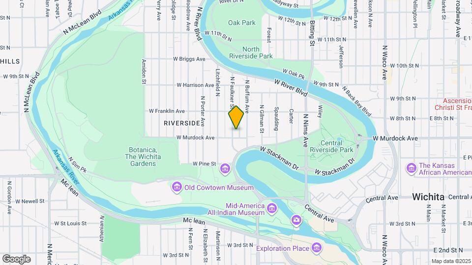 806 N Faulkner St Map and Location Details