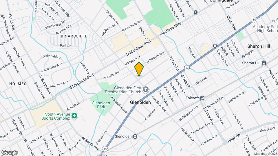 201 W Ashland Ave Map and Location Details