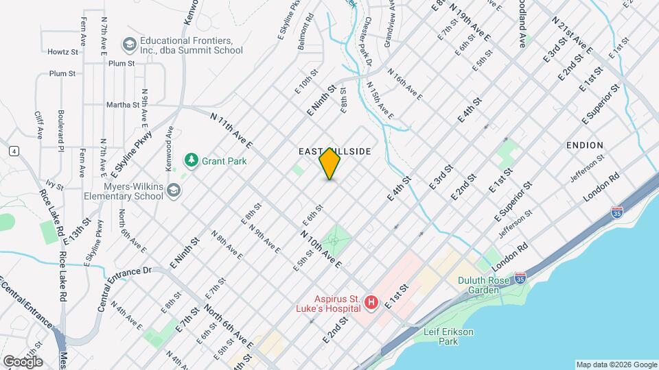 1127 E 6th St, Unit 1 Map and Location Details