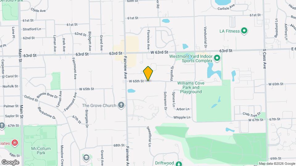 629 W 65th St Map and Location Details