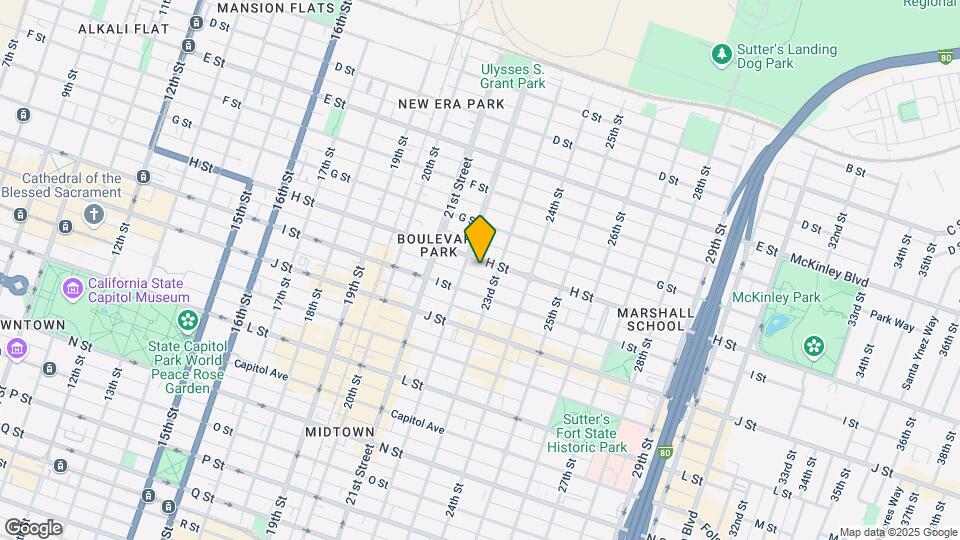 2216 H St Mapa y Detalles de la Ubicación