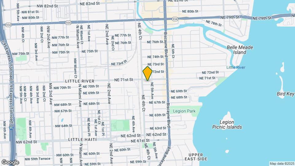 453 NE 70th St Map and Location Details