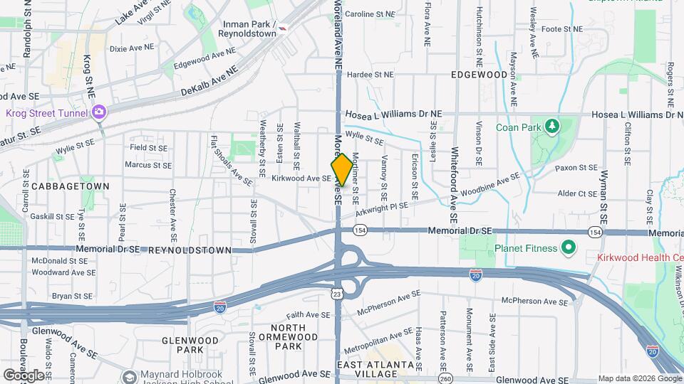 142 Moreland Ave SE Map and Location Details