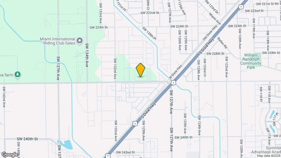 12923 SW 231st Ter Mapa y Detalles de la Ubicación