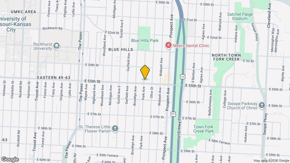 2300 E 55th St Map and Location Details