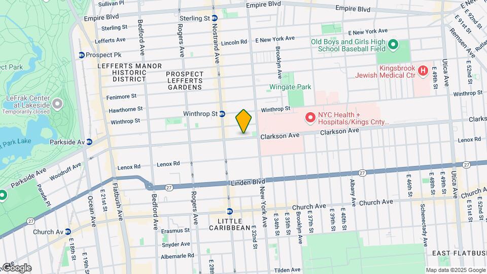 349 Clarkson Ave Mapa y Detalles de la Ubicación