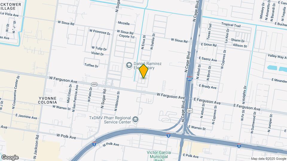 2217 N Dahlia St Map and Location Details