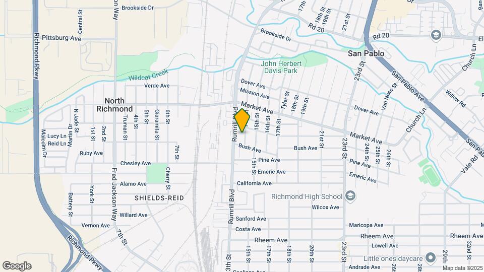 1637 14th St Map and Location Details