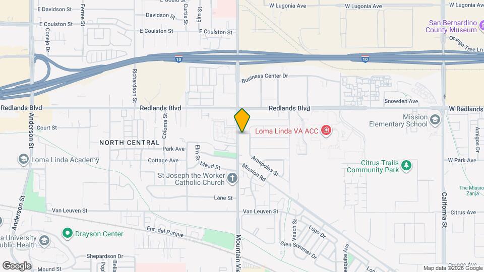 10609 Mountain View Ave Map and Location Details