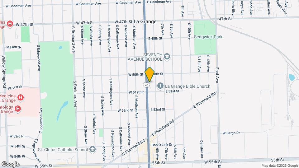 825 S La Grange Rd Map and Location Details