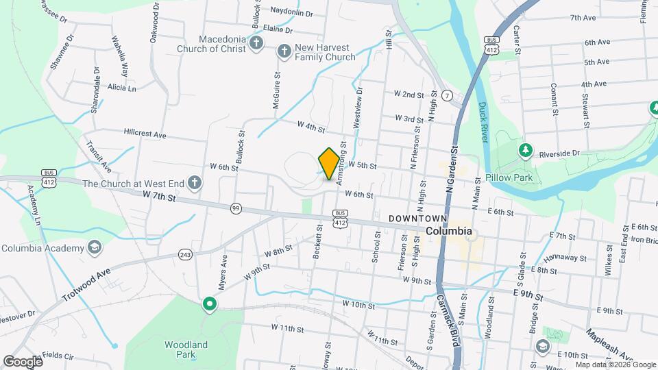 504 W 6th St Map and Location Details