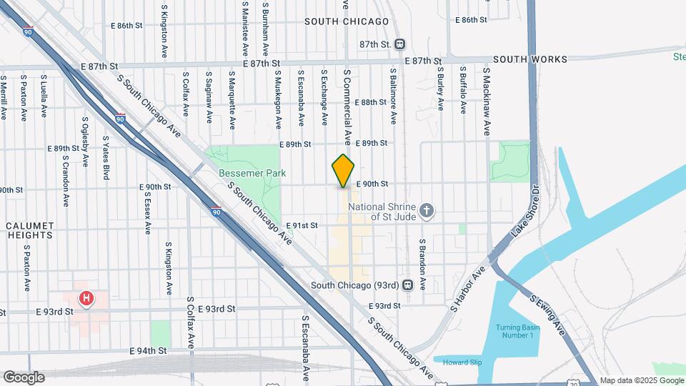 9010 S Commercial Ave Map and Location Details