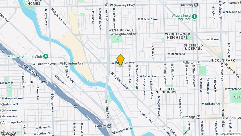 2338 N Greenview Ave Map and Location Details
