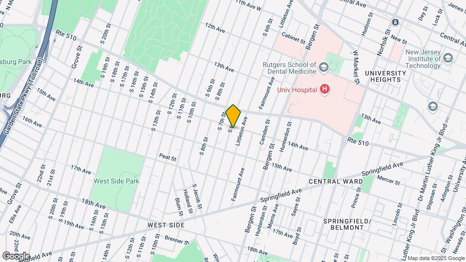 280 S 6th St, Unit 2 Map and Location Details