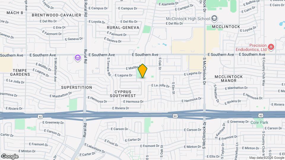 1278 E Pebble Beach Dr Map and Location Details