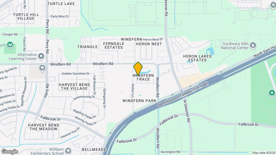 10834 Windfern Lakes St Map and Location Details