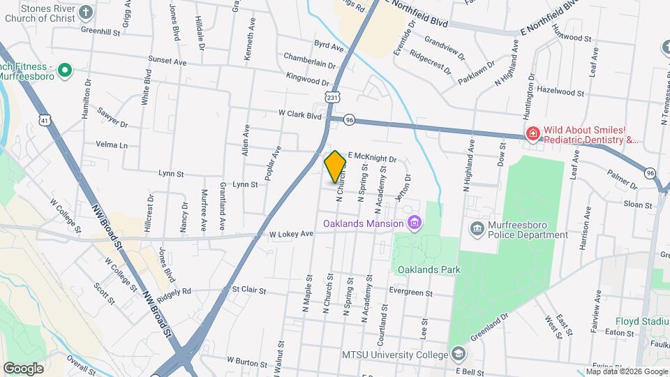 104 W Hembree St, Unit A Map and Location Details