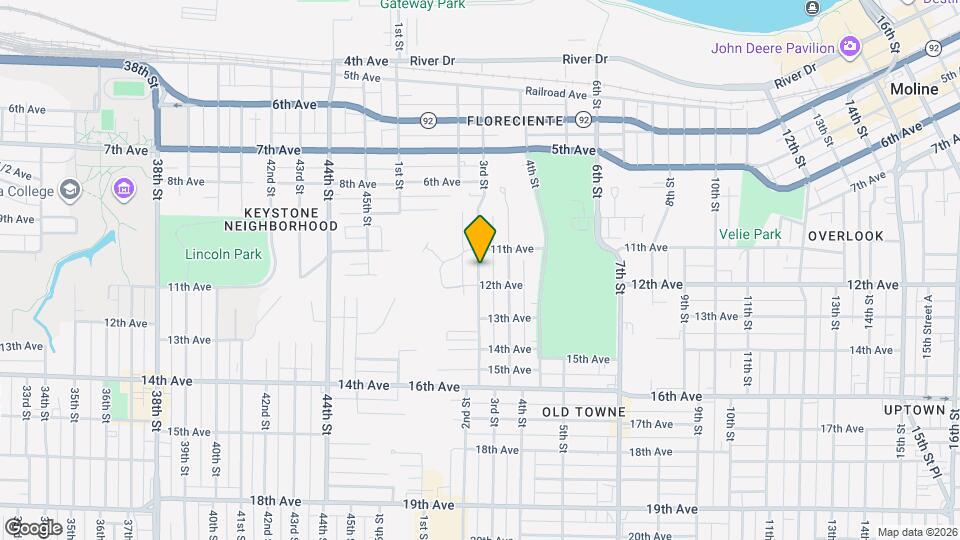 1124 1/2 3rd St Map and Location Details