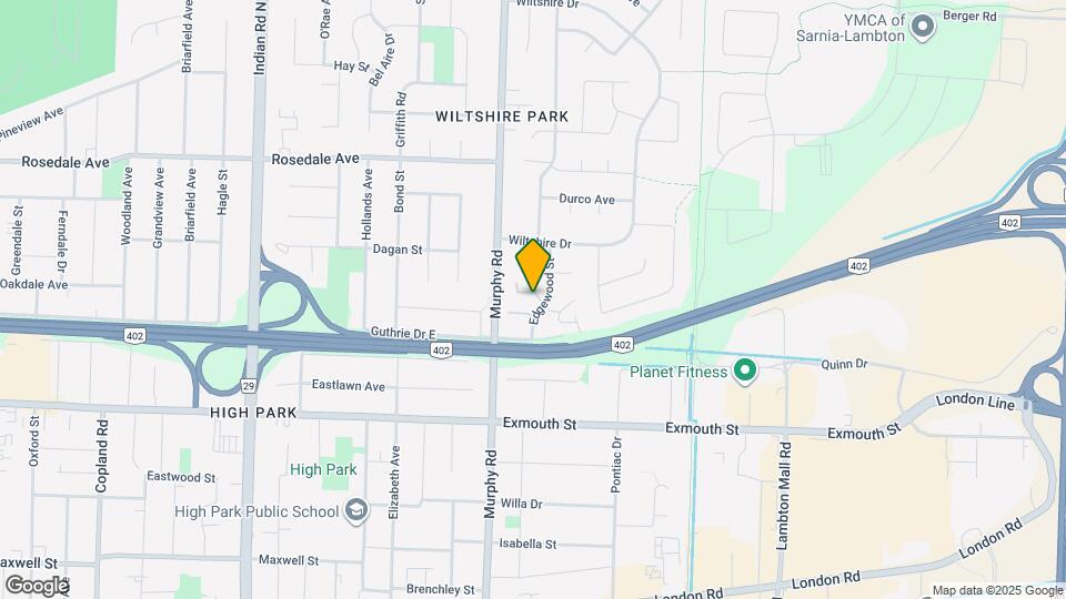 301 Edgewood St Map and Location Details