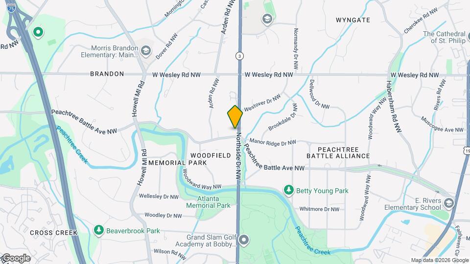 611 Peachtree Battle Ave NW Map and Location Details