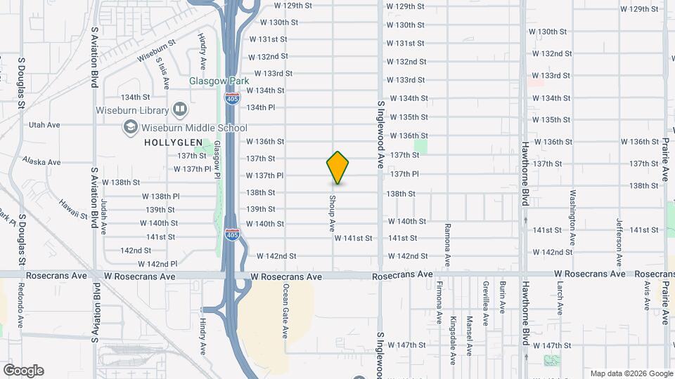 4875 W 138th St, Unit 4875 half Map and Location Details